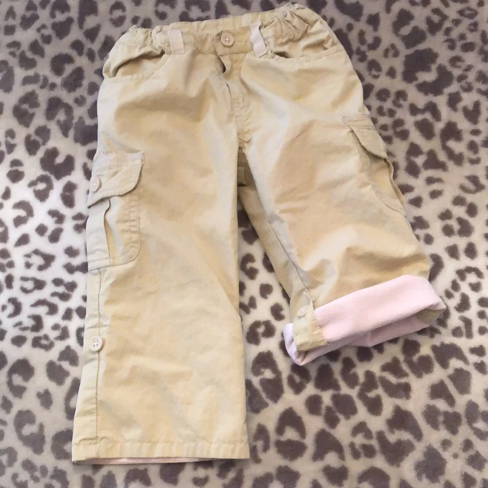 Old Navy Crazy 8 Pink Stripe Top Utility Pant Bundle Size 18-24 Months